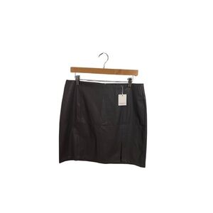 Mango Sleek Black Mini Skirt